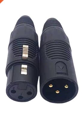 3 Pin Male/Female XLR 35 Jack Connector Electrical Adapter P