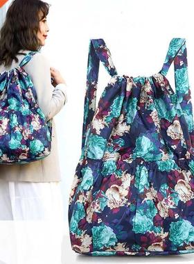 2022 Fashion Vintage Drawstring Backpacks Women Large Capaci