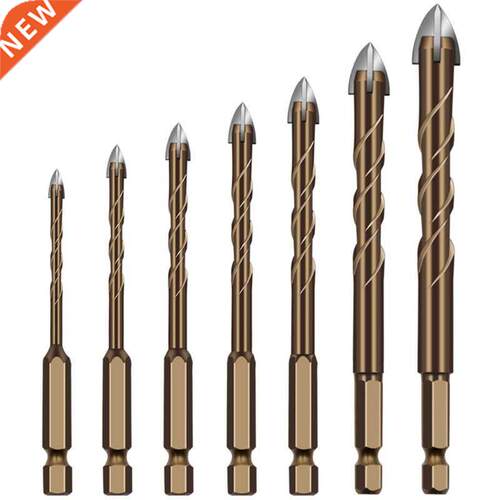Widened Spiral Chip Chute Cross Ceramic Glass Drill Bit T