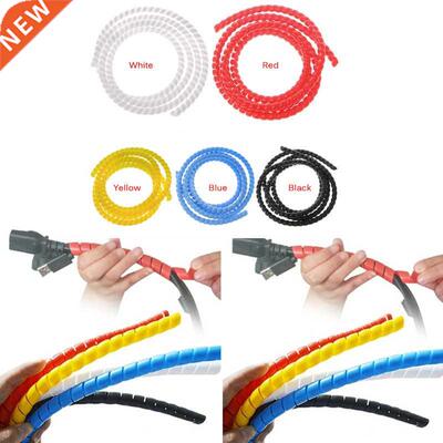 1M 10mm/14mm Spiral Wire Organizer Wrap Tube Flame Retardant