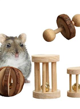 Jouets haltères en pin à roulettes | Fournitur