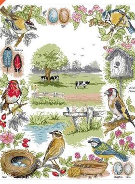 Cross Sttch Counted Kt Stamped Kt 14CT Pre-Prnted Fa