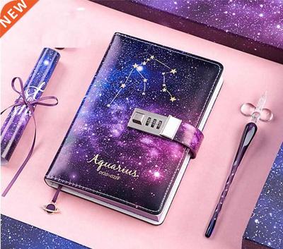 Popular B6 Diary Password Notebook Beautiful Twelve Constel