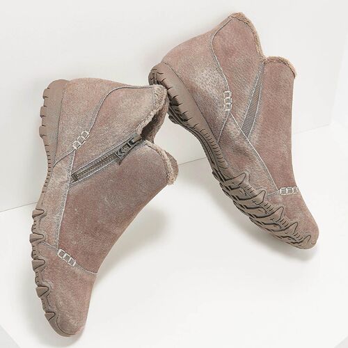 Fashion Womens Boots Shoes Plus Size Flock Flats Platform Co