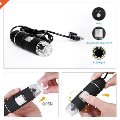 2MP 1080p 3 in 1 USB Type-C Micro-USB 1000X Microscope Magni