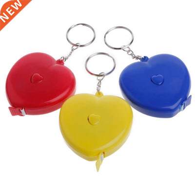 Keychain Portable Retractable Ruler Heart-shaped Tape Measur