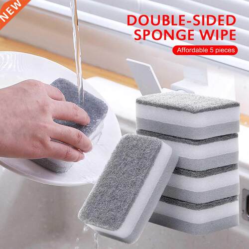 5PCS/Set Scouring Pad High-Density Sponge Scouring Pad Kitch