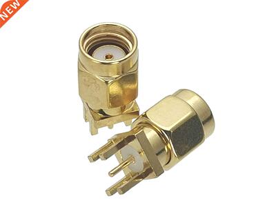 1Pcs Connector RP-SMA RPSMA Male jack Solder PCB Edge clip M