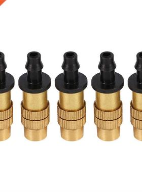 5pcs Adjustable Brass Misting Spray Nozzle Atomizing Sprinkl