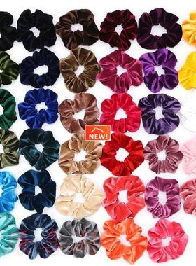 33Colors Korea Velvet Hair Scrunchie Elastic Hair Bands Soli