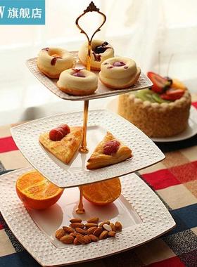 2/3 Tier Stainless steel Round Cupcake Stand Wedding Birthda