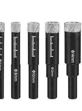 6/8/10/12/14mm Vacuum Brazed Diamond Dry Drill Bits Hex Shan