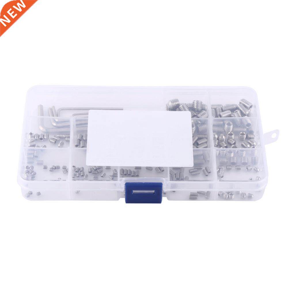 240pcs M/M4/M5/M6/M8 Hex Socket Set Screws 04 Assortment K