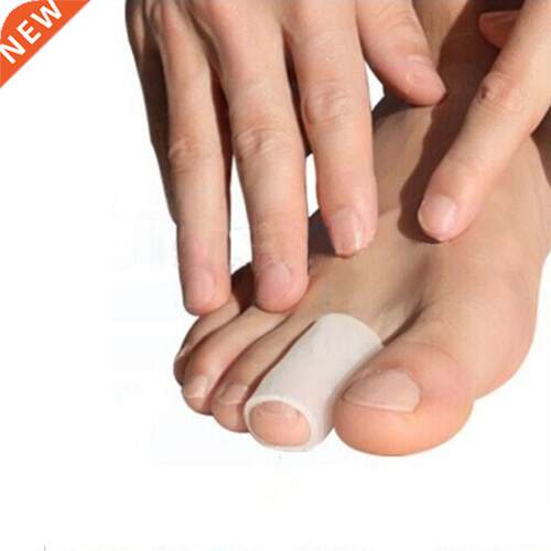 1Pair White Tube Shaped Bunion Protector Pain Relief Silicon