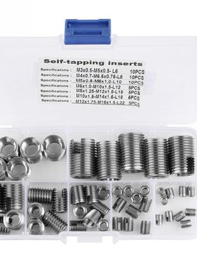 50Pcs Inner Thread Self Tapping Thread Inserts Set Thread Re