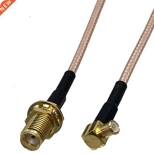 RG316 Cable SMA Female Nut Bulkhead to MCX Male Plug Right A