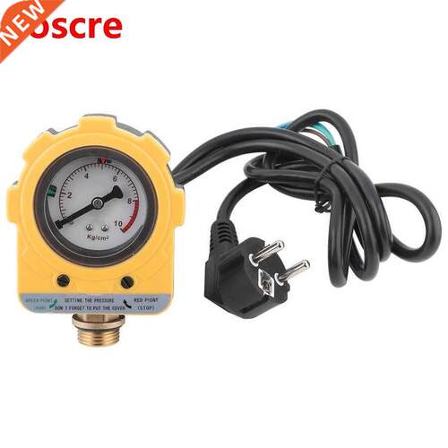 220V 0~10Bar Automatic Air Pump Water Oil Compressor Pressur