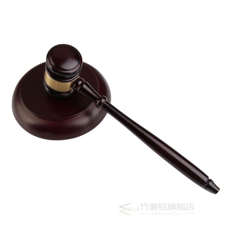 Handmade Wooden Auction Hammer for Lawyer Judge Handcrafted