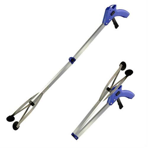 1PC Fding Garbage Picker Alloy Trash Grabber Waste Leaves