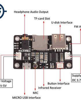 Audio Receiver DIY Dual Channel Bluetooth Module 5.0 Lossles