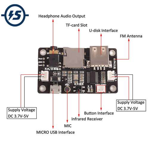 Audio Receiver DIY Dual Channel Bluetooth Module 5.0 Lossles