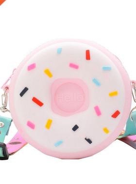 Children's Coin Bags Donuts Silicone Cute Children Messe