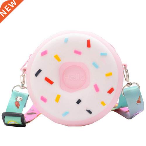 Children's Coin Bags Donuts Silicone Cute Children Messe