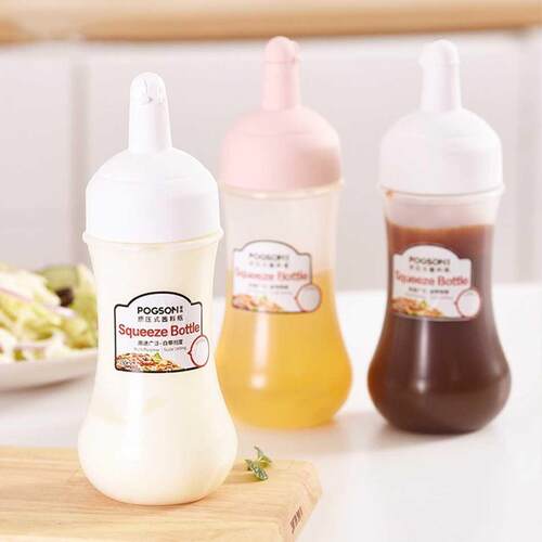 Condiments Sauce Squeeze Bottles Squirt Bottle Kitchen Syrup