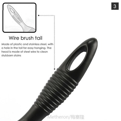 1 PC BBQ Grill Brush Barbecue Wire Stainless Steel Cleaner B