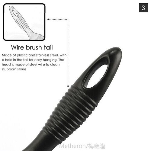 1 PC BBQ Grill Brush Barbecue Wire Stainless Steel Cleaner B