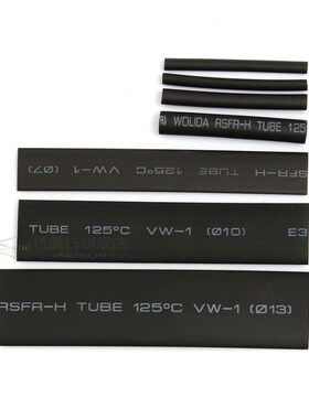 8 Meter/set Heat Shrink Tube Kit 1/2/3/4/5/6/8/10mm 21 Blac