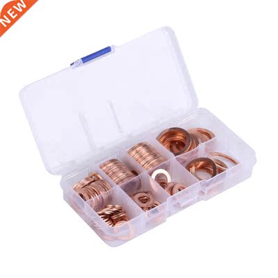 120Pcs 8 Sizes Solid Copper Washers Sump Plug Assortment Har