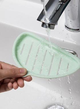 Wall Mounted Soap Holder Toilet Storage Rack Punch-free Deta