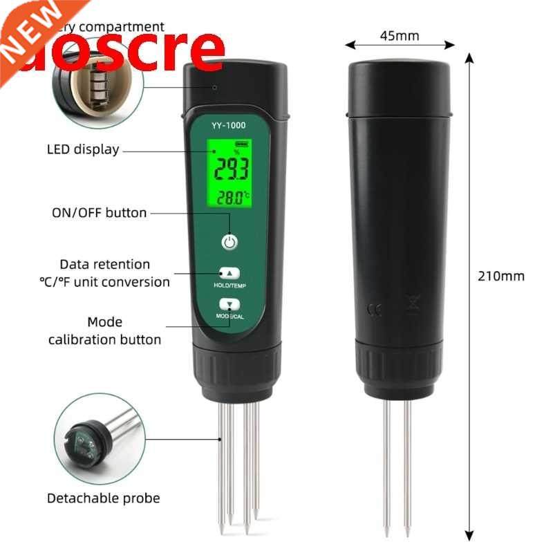 5ED LED Display Probe Soil Test Kit Soil Tester for Garden