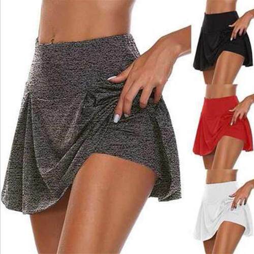 Women Sports Tennis Skirts Dance Shorts Skort Quick Drying Y