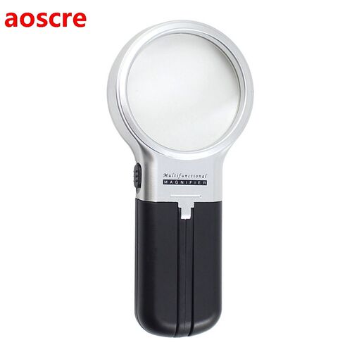 3X Folding Lamp Loupe Magnifier Reading Portable Handheld Il