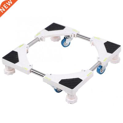 4 Feet with 4 niversal Wheels Washing Machine Base Stand Hol