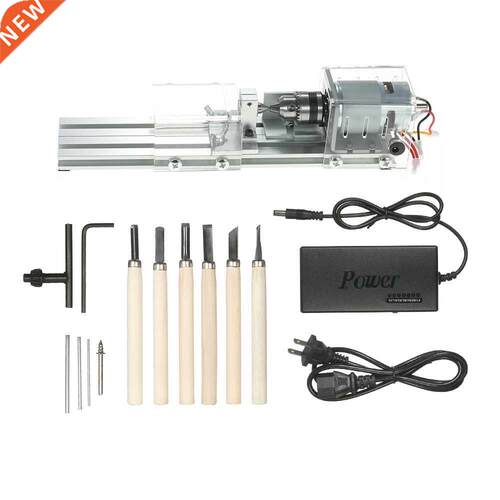 100W Mini Beads Machine Miniature Lathe DIY Woodworking Budd