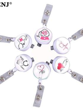 1Pcs Retractable Doctor Nurse Badge Reel Fashion Cartoon Cut