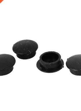 4 Pieces Black 10mm Diameter Flush Type Tube Insert Caps Bun
