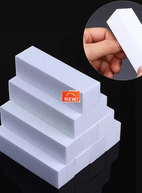 White Nail Art Buffers Sanding Block Buffing Grinding Polish