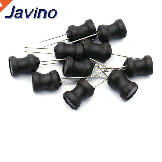 10Pcs DIP Power Inductor 6*8mm 2.2UH 4.7UH 10uH 22uH 100uH 1