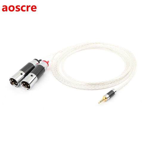 Yter HIFI 8 Cores OCC Silver Plated 4.4mm/.5mm/2.5mm TRRS B