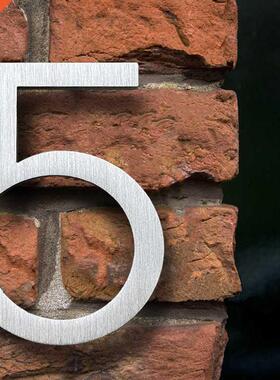 15 cm Big Silver Exterior House Number Outdoor Floating Mode