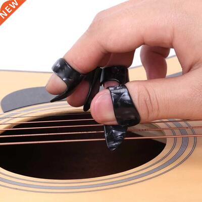 4 pcs/set 1 Thumb + 3 Finger Guitar Picks Celluloid Fingerpi
