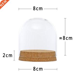 *Clear Glass Display Dome Cover Cloche Bell Jar Succulent Te