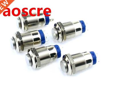 1PCS 12MM Momentary/Latching LED 3V 6V 12V 24V 220V Metal Bu