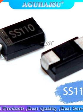 100PCS SS110 SR1100 SMD Schottky Barrier Rectifier SMA Diode