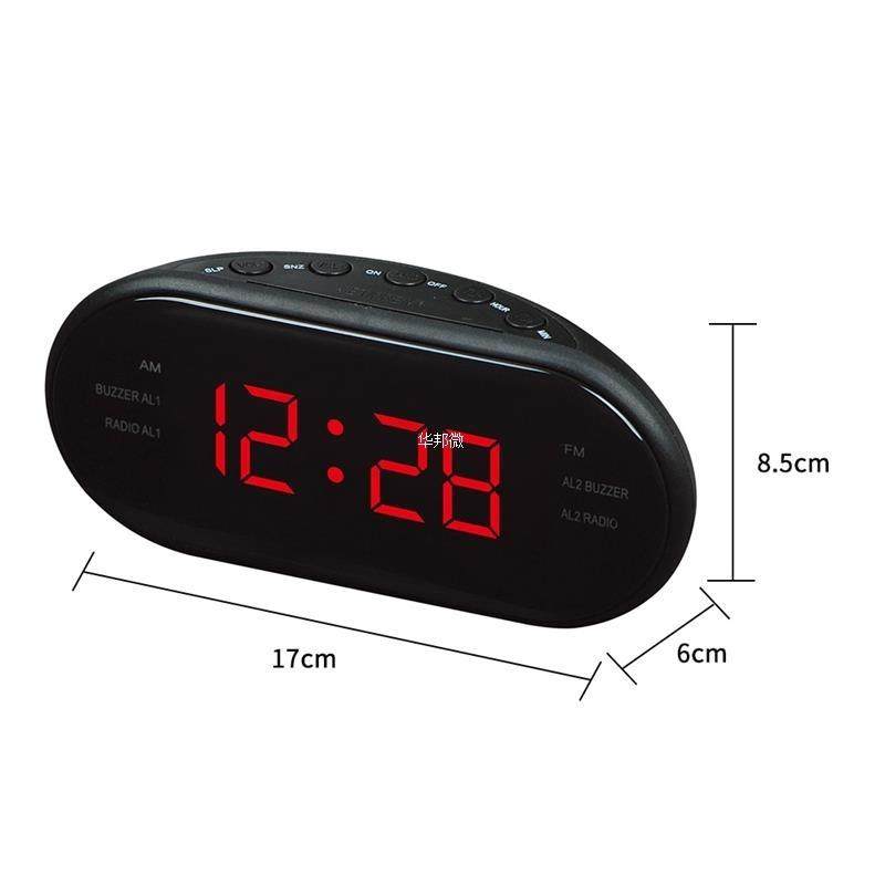 Led Alarm Clock AM/FM LED Clock Electronic Desktop Alarm Clo