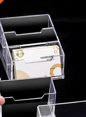 Premium Thicken Clear Business Card Holder Card Filing Box B